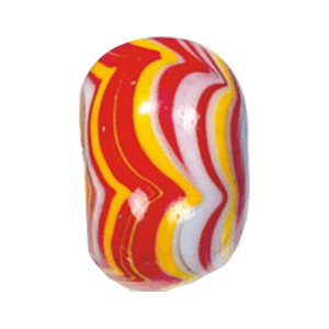 Striped large Furnace Glass Beads 14940