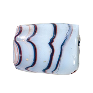 Striped large Furnace Glass Beads 14943