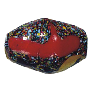 Printed and Striped large Furnace Glass Beads 15013