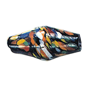 Printed and Striped large Furnace Glass Beads 15018