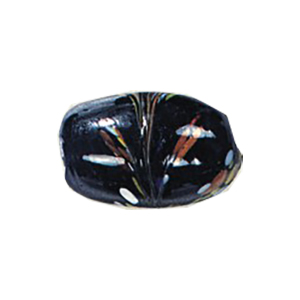 Printed and Striped large Furnace Glass Beads 15023