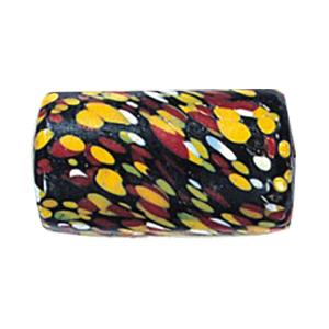 Printed and Striped large Furnace Glass Beads 15042