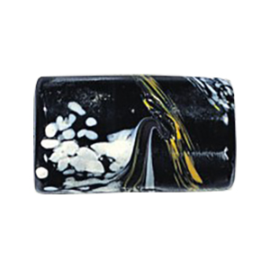 Printed and Striped large Furnace Glass Beads 15043