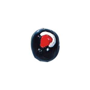 Evil Eyed and Striped large Furnace Glass Beads 15049