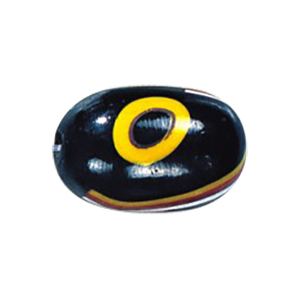 Evil Eyed and Striped large Furnace Glass Beads 15065