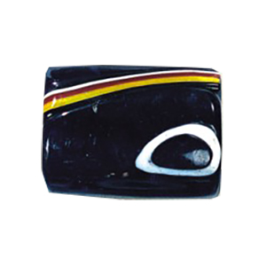 Evil Eyed and Striped large Furnace Glass Beads 15073