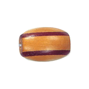 Dyed Oval Wood Beads 13176