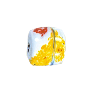 Printed and Striped medium   large Furnace Glass Beads 15133