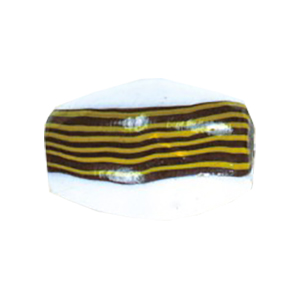 Printed and Striped medium   large Furnace Glass Beads 15135