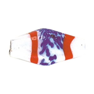 Printed and Striped medium   large Furnace Glass Beads 15142