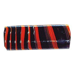 Feathered and Striped large Furnace Glass Beads 15159