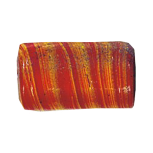 Feathered and Striped large Furnace Glass Beads 15171