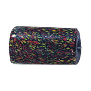 Printed Striped Venetian large Furnace Glass Beads 15189