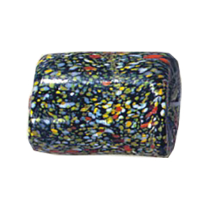 Printed Striped Venetian large Furnace Glass Beads 15197