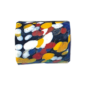 Printed Striped Venetian large Furnace Glass Beads 15200B