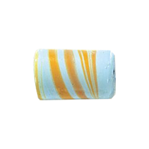 Feathered and Striped large Furnace Glass Beads 15201