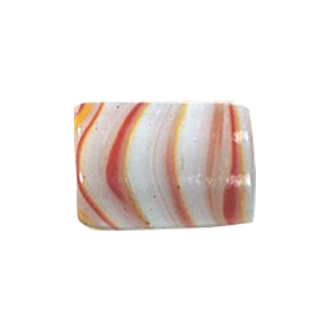Feathered and Striped large Furnace Glass Beads 15203