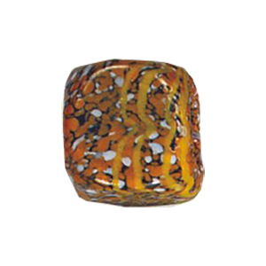 Printed large Furnace Glass Beads 15254