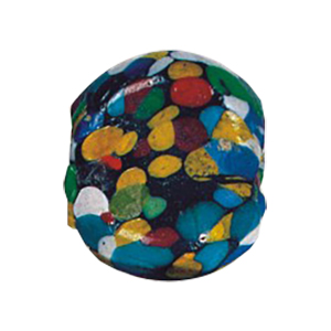 Printed large Furnace Glass Beads 15257