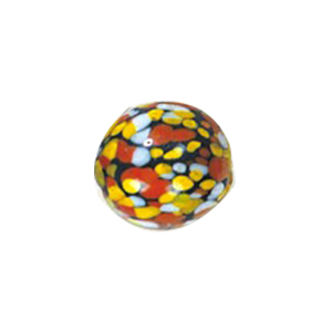 Printed small   medium Furnace Glass Beads 15296