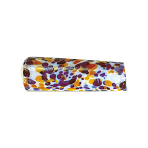 Printed Striped Venetian small   medium Furnace Glass Bead 15315