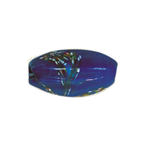 Printed Striped Venetian small   medium Furnace Glass Bead 15316