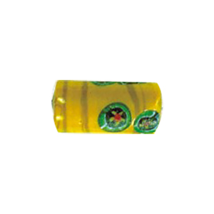 Printed Striped Venetian small   medium Furnace Glass Bead 15322