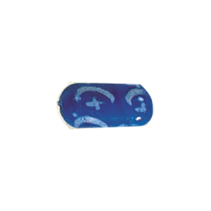 Printed Striped Venetian small   medium Furnace Glass Bead 15330