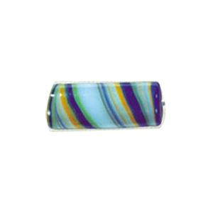 Feathered and Striped small   medium Furnace Glass Beads 15359