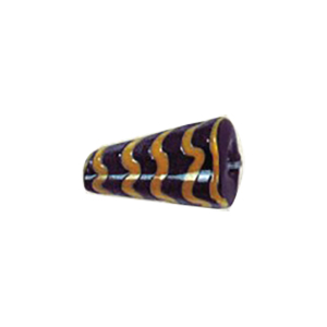 Feathered and Striped small   medium Furnace Glass Beads 15365