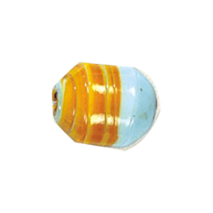 Feathered and Striped small   medium Furnace Glass Beads 15375