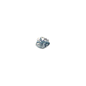 Zinc Alloy casted beads Silver plated 13562