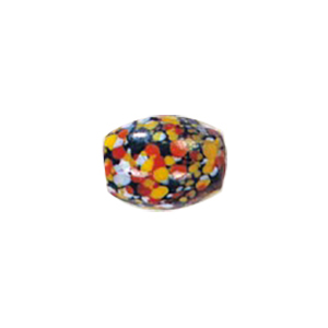Printed and Striped small   medium Furnace Glass Beads 15406