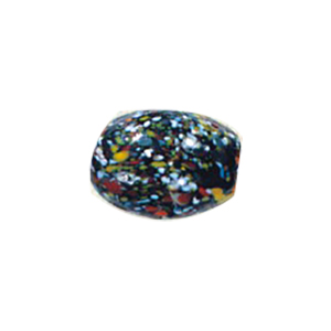 Printed and Striped small   medium Furnace Glass Beads 15410