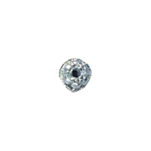 Zinc Alloy casted beads Silver plated 13575