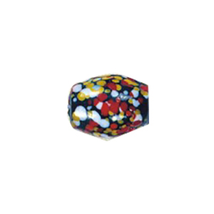 Printed and Striped small   medium Furnace Glass Beads 15427