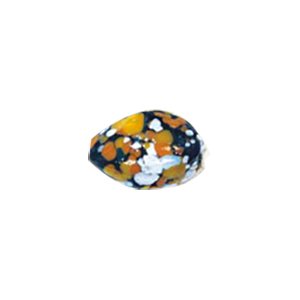 Printed and Striped small   medium Furnace Glass Beads 15429