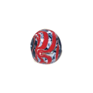 Printed and Striped small   medium Furnace Glass Beads 15437