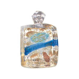 Silver foiled Glass Pendants 15442