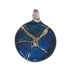 Silver foiled Glass Pendants 15449