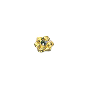 Zinc Alloy casted beads Gold plated 13606