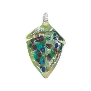 Silver foiled Glass Pendants 15453