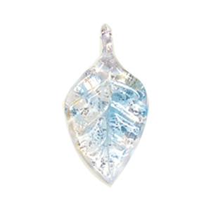 Silver foiled Glass Pendants 15454