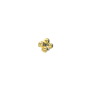 Zinc Alloy casted beads Gold plated 13618