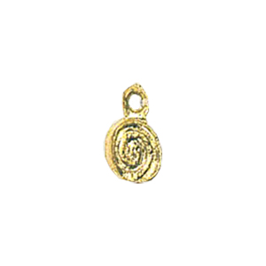 Zinc Alloy casted beads Gold plated 13638