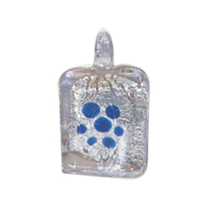 Silver foiled Glass Pendants 15462
