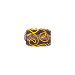 Stringer Lampworked Tube Glass Beads 13655