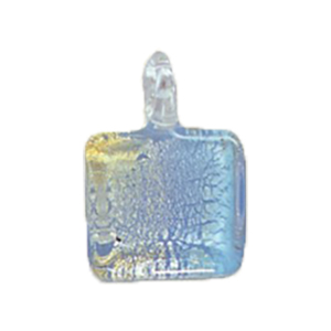 Silver foiled Glass Pendants 15471