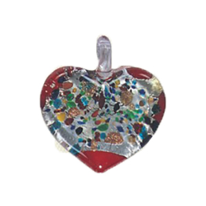 Silver foiled Glass Pendants 15475
