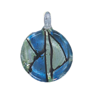 Silver foiled Glass Pendants 15479